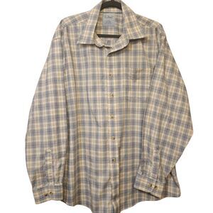 LL Bean  Shirt Mens XL Reg Long Sleeve Plaid Classic